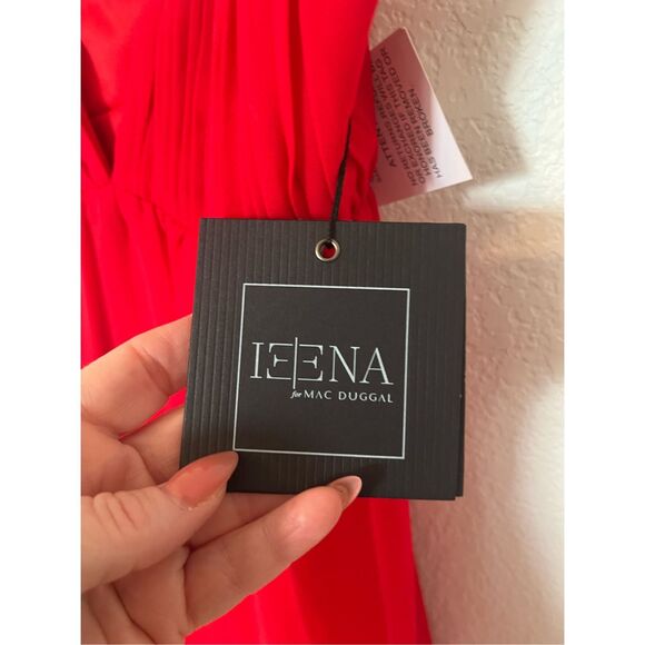 MAC DUGGAL Ruffle V-Neck Criss-Cross Mini Dress NEW NWT - Picture 6 of 10